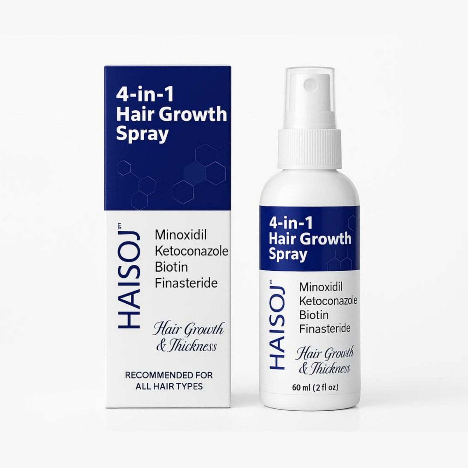 Haisoj Signature Hair Growth Spray - Minoxidil+ Finasteride + Ketoconazole + Biotin